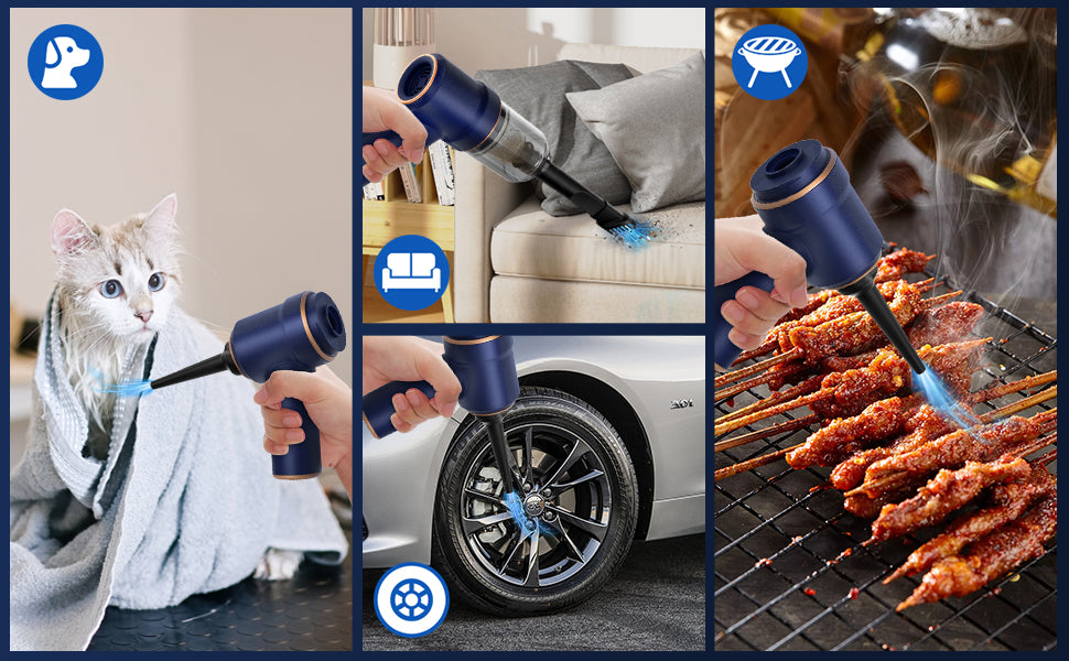 OmniBlast Pro: 6-in-1 Handheld Vacuum & Precision Blower