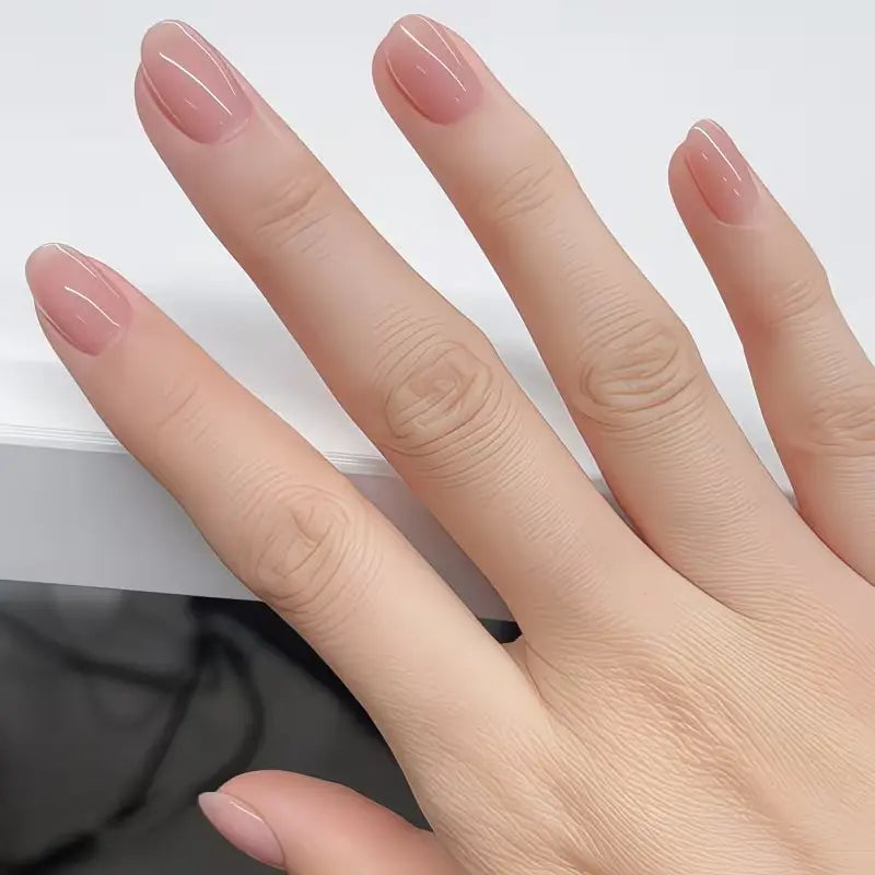 Natural Pink Nail Strengthener - 10 Ml Nail Care Treatment, Transparent Hue, Long-Lasting Shine, Strength Enhancement, Smooth Application, Healthy Finish