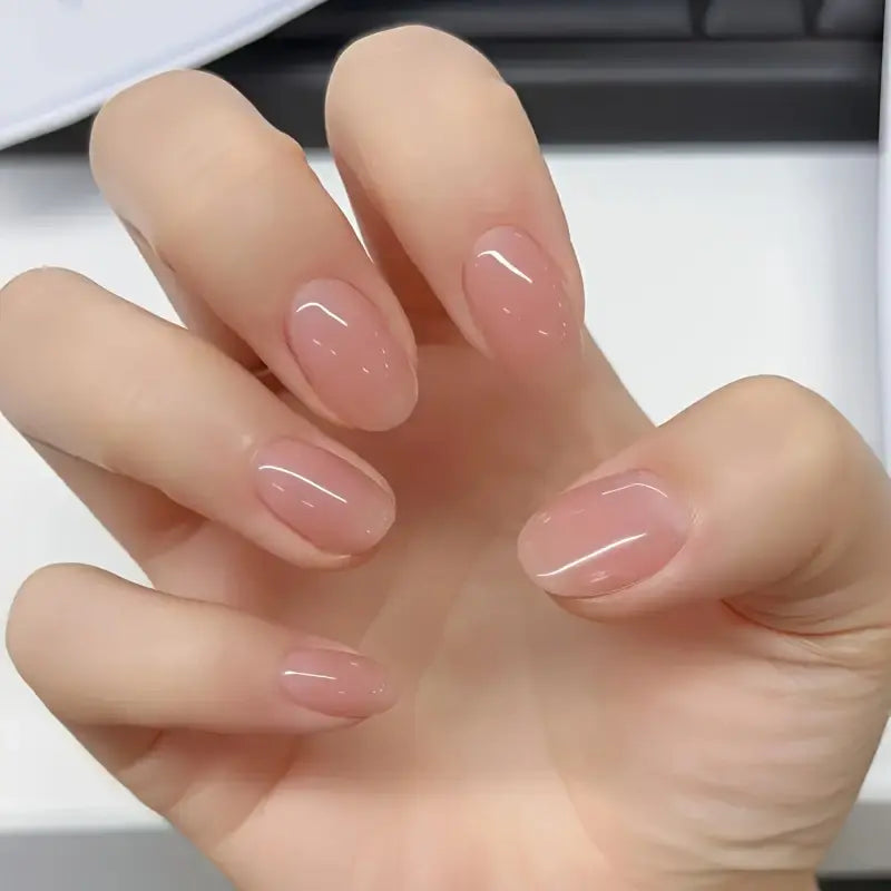Natural Pink Nail Strengthener - 10 Ml Nail Care Treatment, Transparent Hue, Long-Lasting Shine, Strength Enhancement, Smooth Application, Healthy Finish