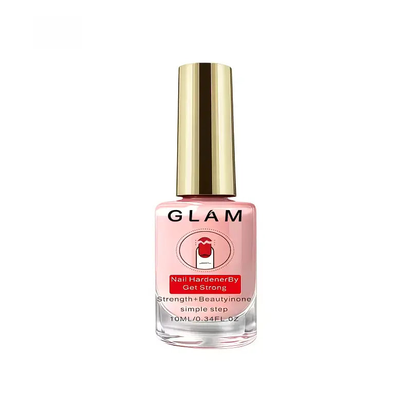 Natural Pink Nail Strengthener - 10 Ml Nail Care Treatment, Transparent Hue, Long-Lasting Shine, Strength Enhancement, Smooth Application, Healthy Finish
