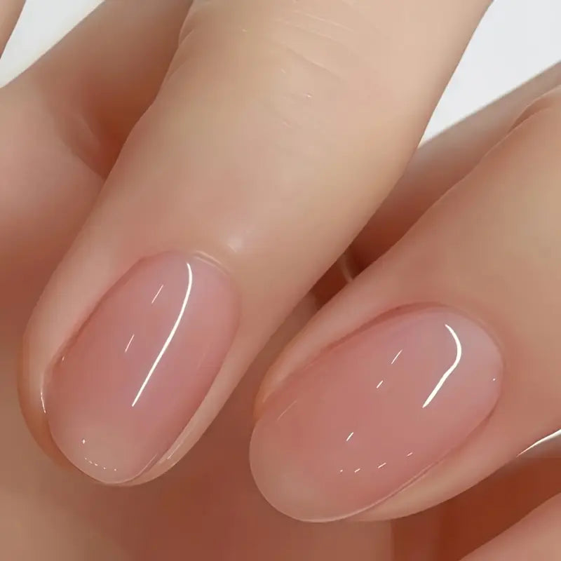 Natural Pink Nail Strengthener - 10 Ml Nail Care Treatment, Transparent Hue, Long-Lasting Shine, Strength Enhancement, Smooth Application, Healthy Finish